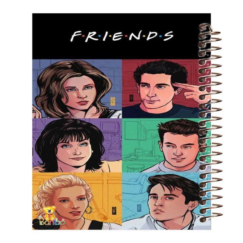 دفتر نقاشی 100 برگ سیمی بانیبو مدل friends کد 3979