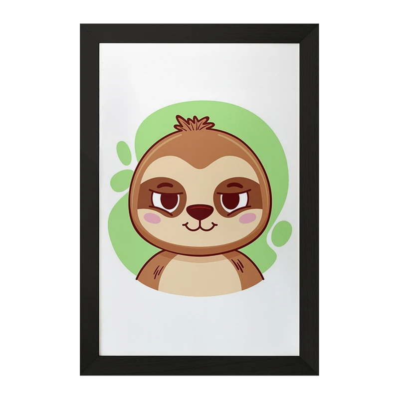 تابلو خندالو مدل تنبل حیوانات بامزه کد 37143