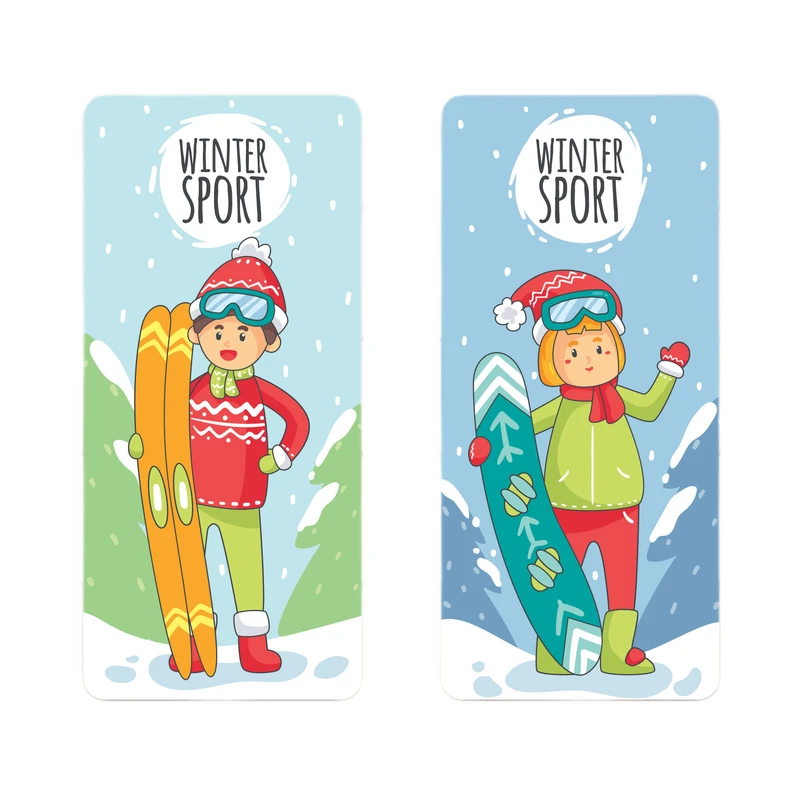 نشانگر کتاب مدل زمستانه مجموعه 2 عددی