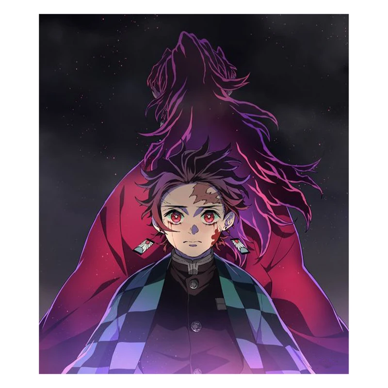 استیکر لپ تاپ و موبایل مدل انیمه طرح شیطان کش کامادو تانجیرو demon slayer kamado tanjiro کد 263