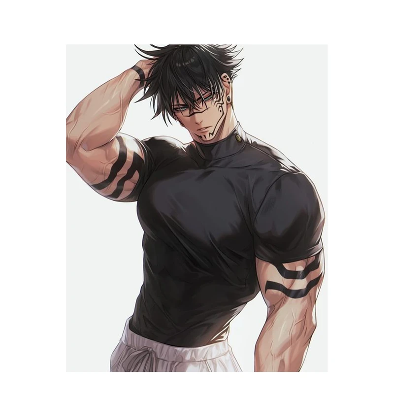 استیکر لپ تاپ و موبایل مدل انیمه طرح جوجوتسو کایسن توجی فوشیگورو Jujutsu Kaisen Toji Fushiguro کد 438