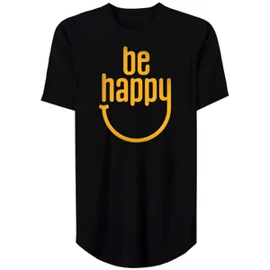 تی شرت لانگ آستین کوتاه زنانه مدل Be Happy کد MH58