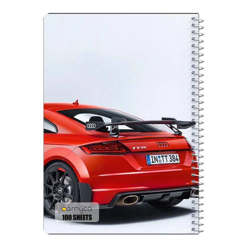 دفتر مشق 100 برگ سیمی کارنیکا طرح آئودی Audi کد 74670