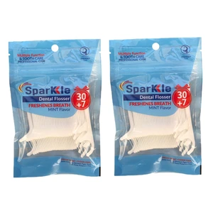 نخ دندان اسپارکل مدل کمانی مجموعه 2 عددی