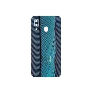 MAHOOT Turquoise feathers Cover Sticker for Samsung Galaxy A40