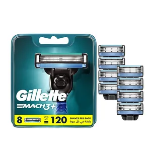 تیغ یدک ژیلت مدل +Mach3 بسته 8 عددی