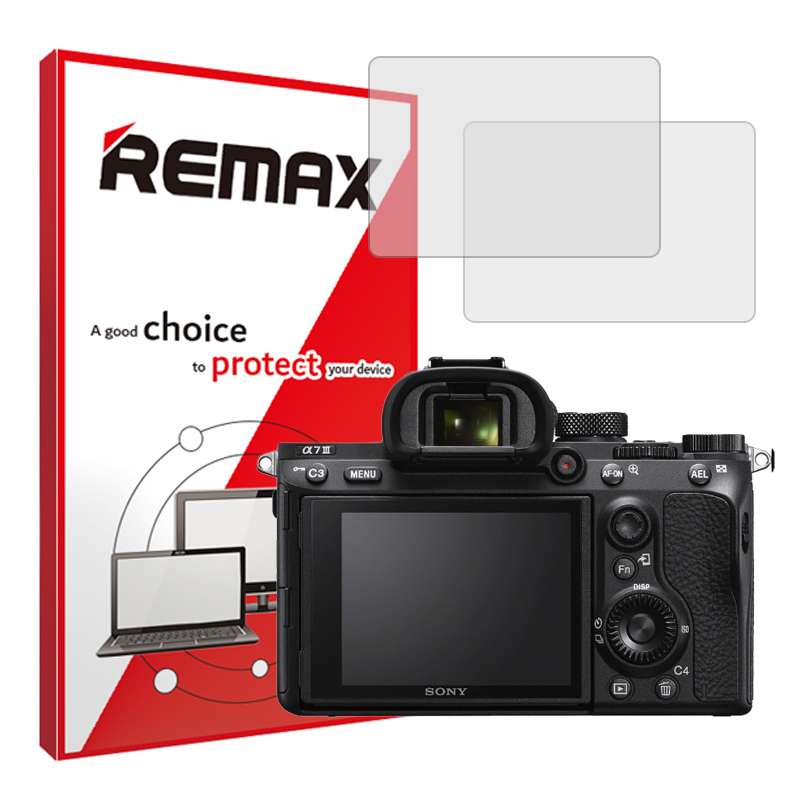 محافظ صفحه نمایش دوربین شفاف ریمکس مدل HyGEL مناسب برای دوربین دیجیتال سونی Alpha A7 III بسته دو عددی محافظ صفحه نمایش دوربین شفاف ریمکس مدل HyGEL مناسب برای دوربین دیجیتال سونی Alpha A7 III بسته دو عددی