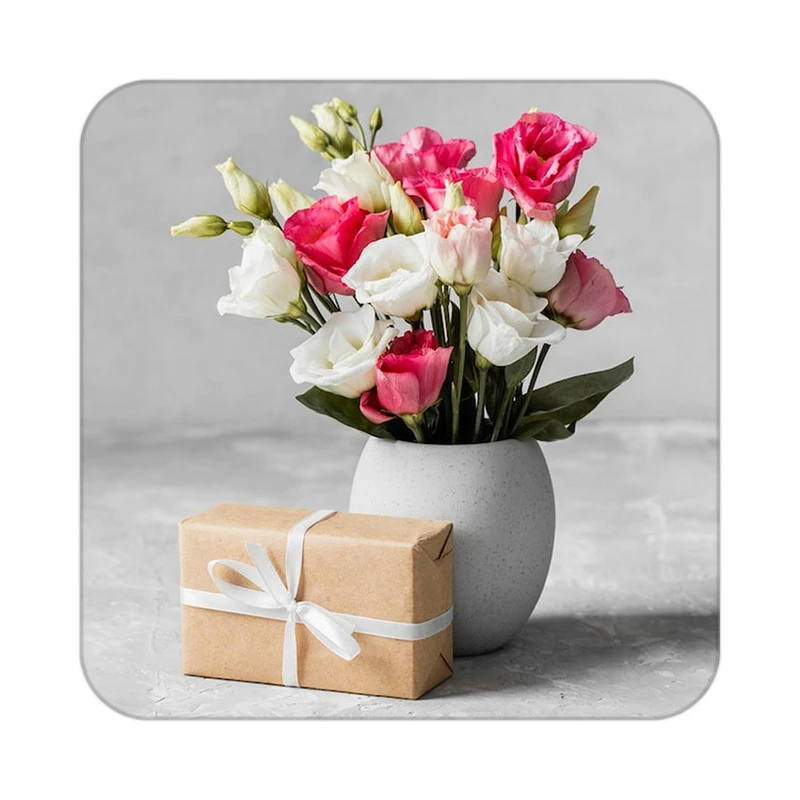 زیر لیوانی کاکتی طرح گل مدل mp17754