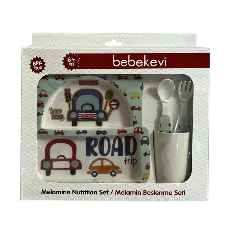 ست ظرف غذا کودک ببک اوی مدل Bk9335 مجموعه 4 عددی