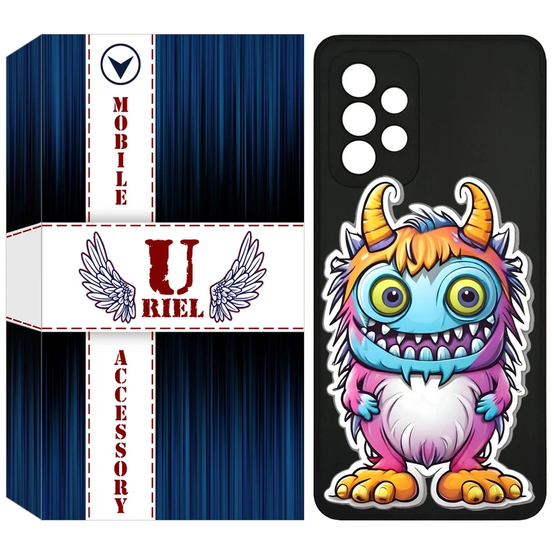 کاور یوریل قاب مدل KSH کد 50 طرح میکروب مناسب برای گوشی موبایل سامسونگ Galaxy A72