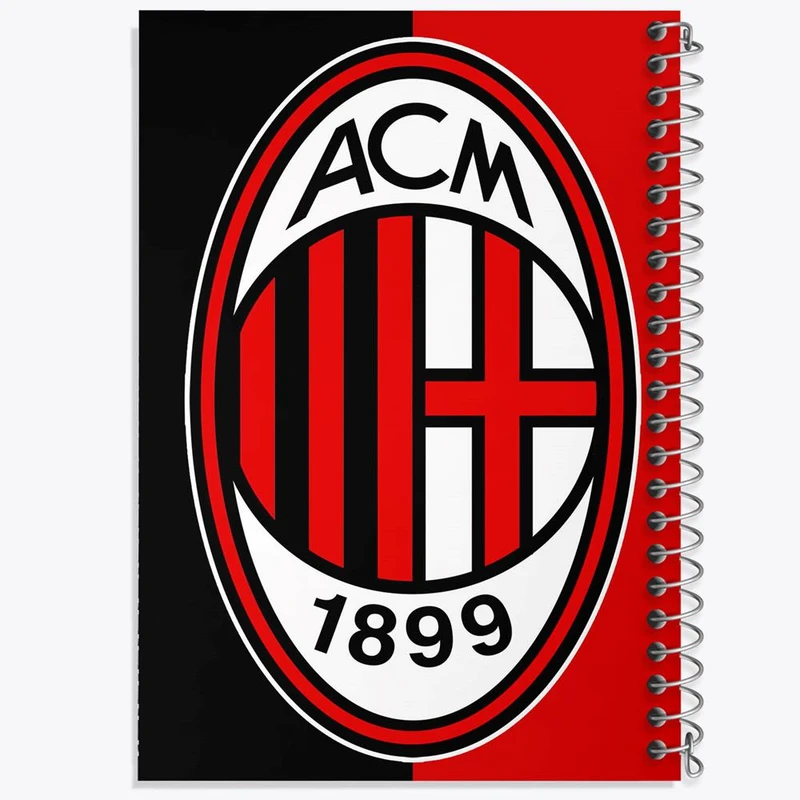 دفتر ژورنال نویسی 50 برگ خندالو مدل نقطه ای طرح باشگاه آث میلان کد 27229