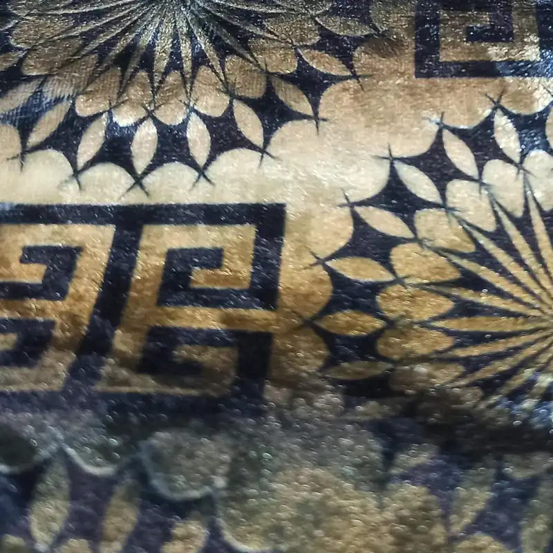 پارچه لباس مدل مخمل کش طرح دار کد 6488