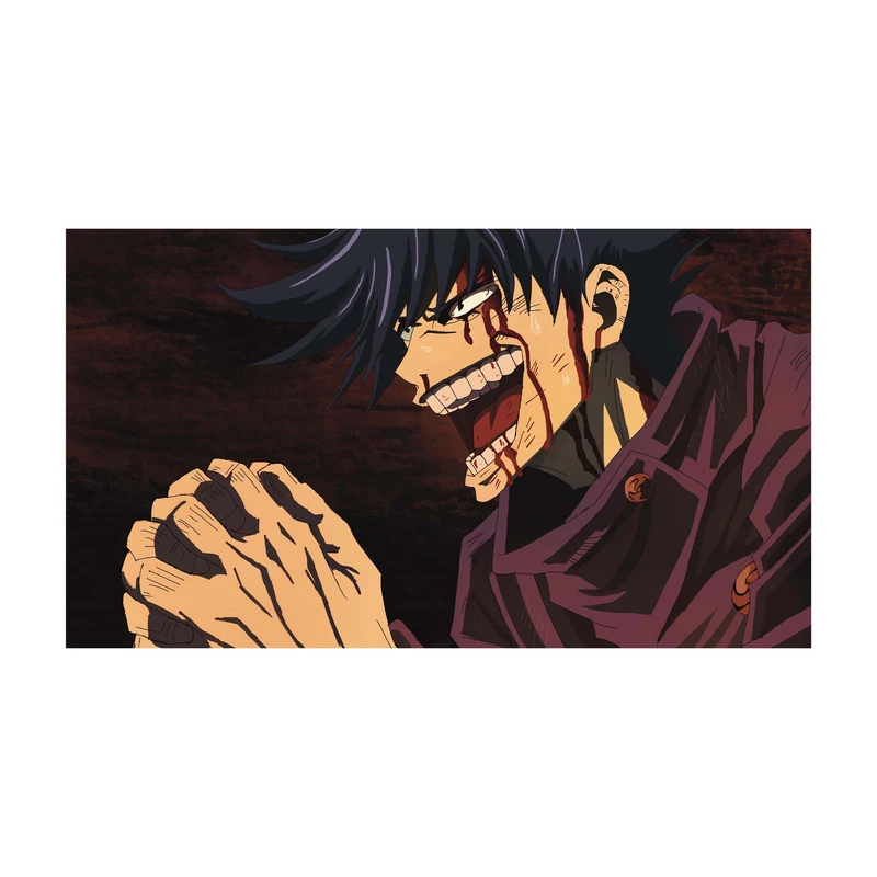 استیکر لپ تاپ و موبایل مدل انیمه طرح جوجوتسو کایسن مگومی فوشیگورو Jujutsu Kaisen Megumi Fushiguro کد 2271