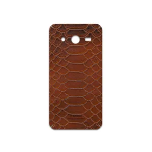 MAHOOT Brown-Snake-Leather Cover Sticker for Samsung Galaxy Core 2