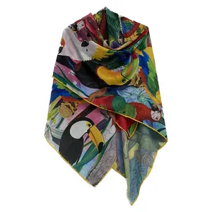 روسری زنانه مدل نخی چهارفصل قواره بزرگ کد b1283