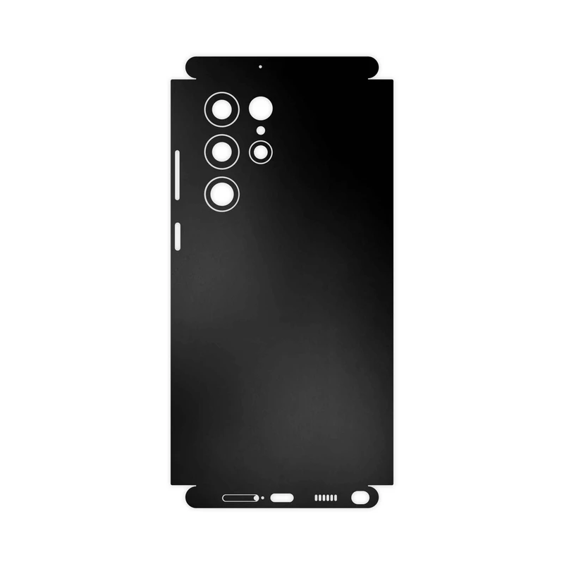 برچسب پوششی ماهوت مدل Matte-Black-FullSkin مناسب برای گوشی موبایل سامسونگ Galaxy S22 Ultra 5G
