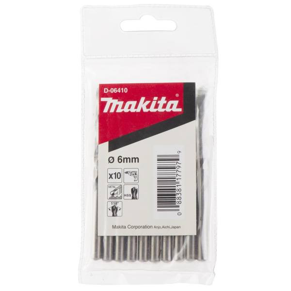 مته فلز ماکیتا مدل D-06410 سایز 6 میلی متر