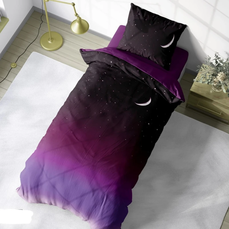 سرویس خواب 1 نفر 4 تکه مدل ماه و ستاره کد 1307