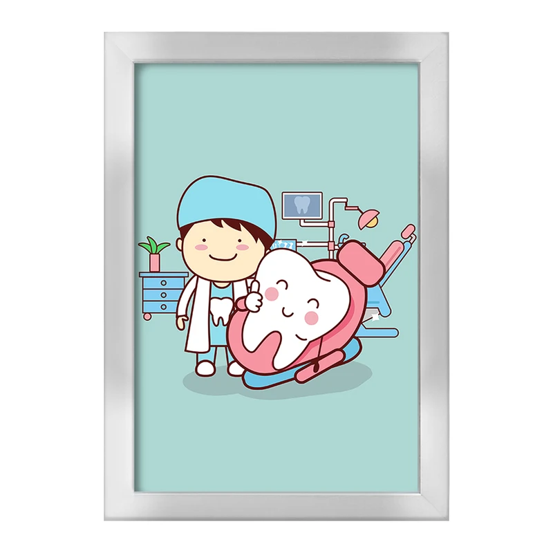 تابلو خندالو طرح دندان و دندان پزشکی کودکانه کد 36742