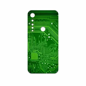 MAHOOT Green Printed Circuit Board Cover Sticker for Motorola One Vision Plus