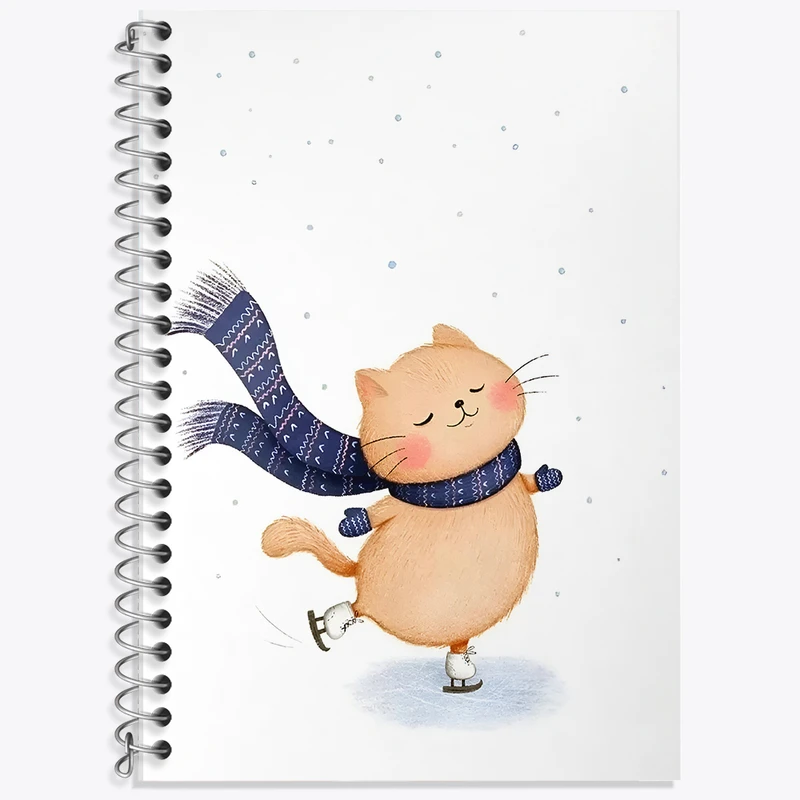 دفتر نت موسیقی 50 برگ خندالو طرح گربه ی بامزه کد F8353