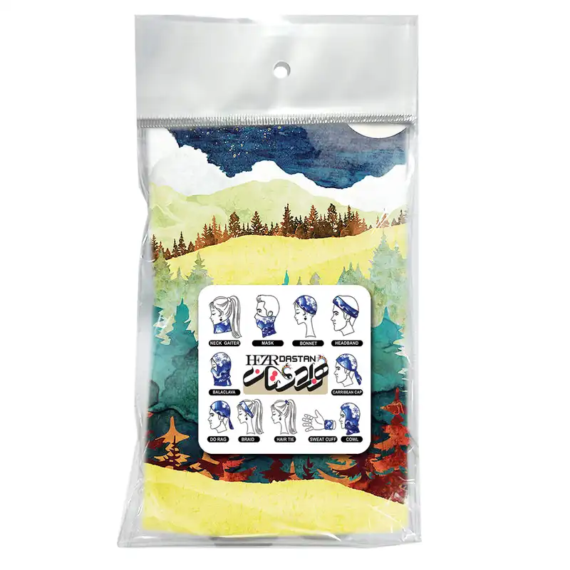 دستمال سر و گردن هزاردستان مدل DB72