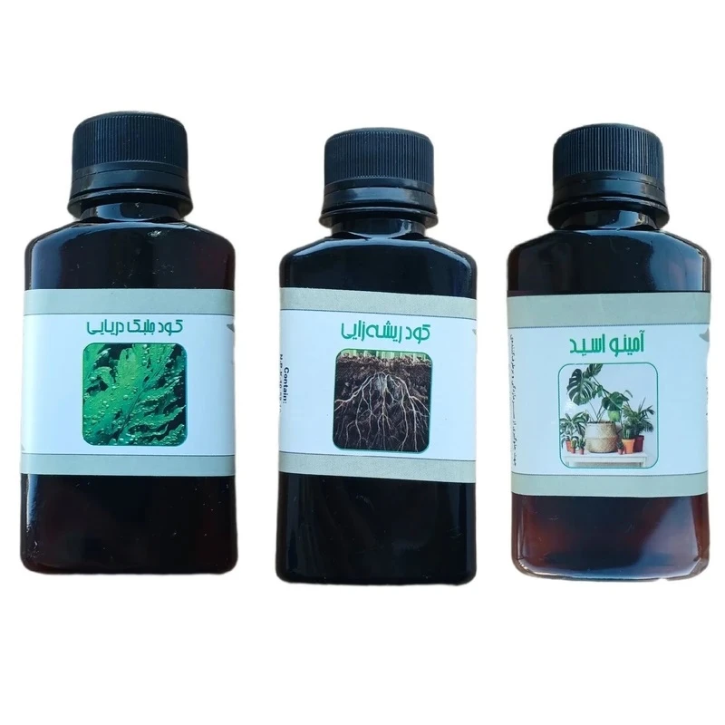 کود مایع جلبک دریایی و امینو اسید و ریشه زایی لایف دراپ مدل life-D حجم 110 میلی لیتر بسته 3 عددی  