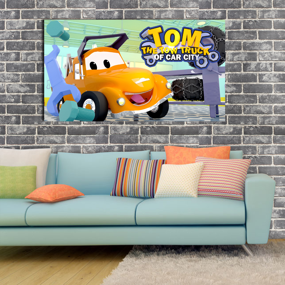 تابلو شاسی کودک مدل تام کامیون یدک کش کد 9