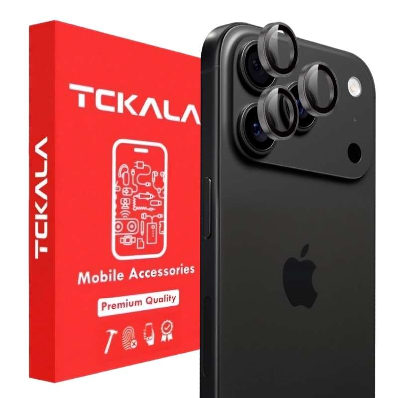 محافظ لنز دوربین فلزی تیسیکالا مدل رینگی مناسب برای گوشی موبایل اپل IPhone 17 Pro / 17 Pro Max