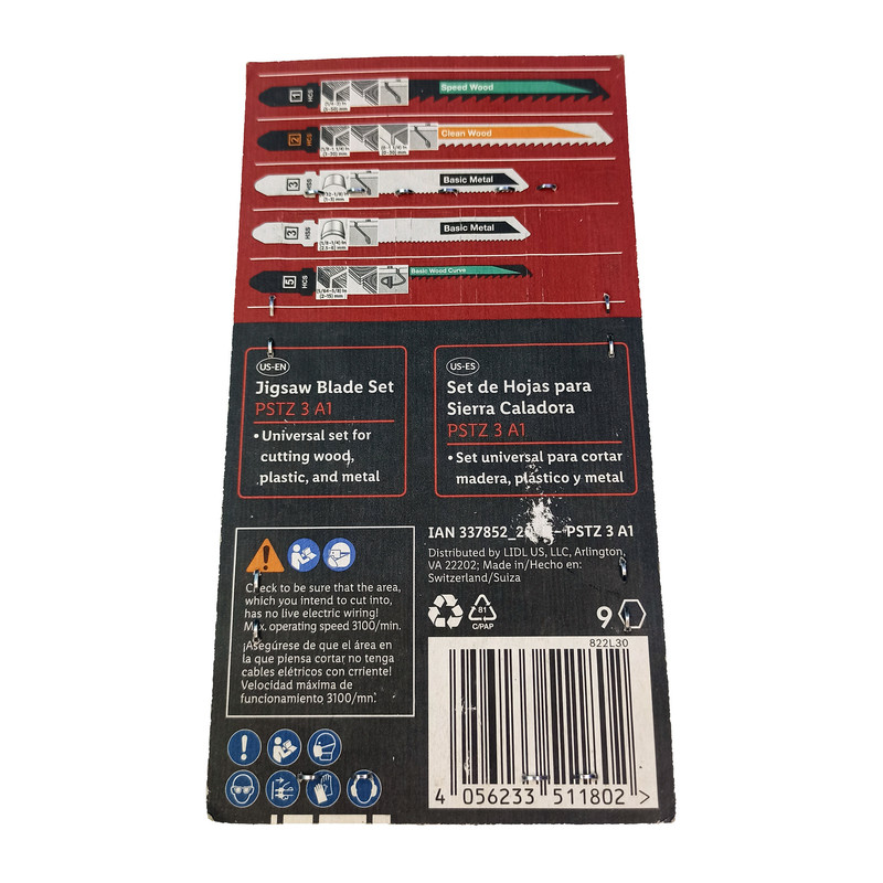 تیغه اره عمودبر پارکساید مدل PSTZ 3 A3 مجموعه 5 عددی تیغه اره عمودبر پارکساید مدل PSTZ 3 A3 مجموعه 5 عددی