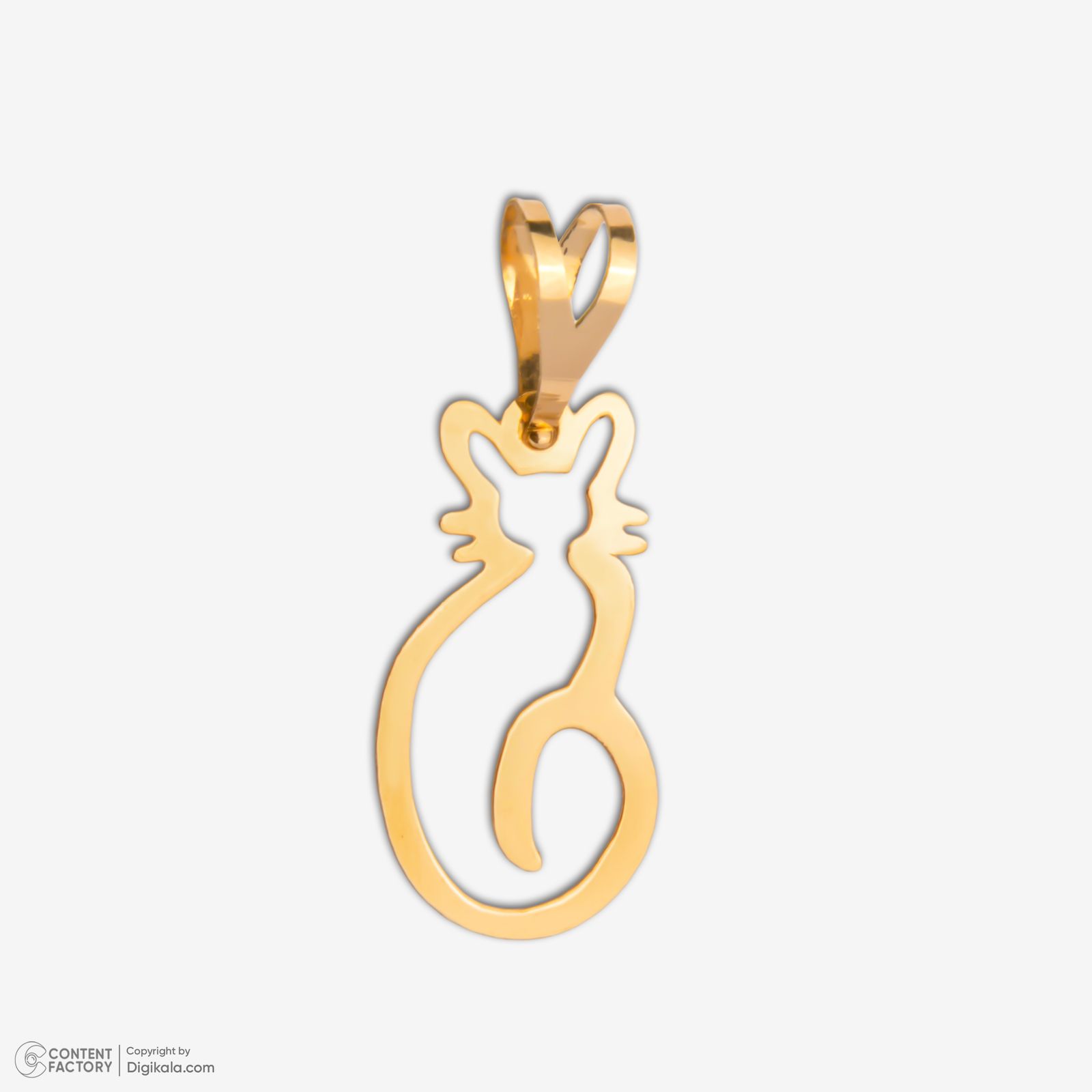 آویز گردنبند طلا 18 عیار زنانه مایا ماهک طرح گربه کد MM2169 -  - 2