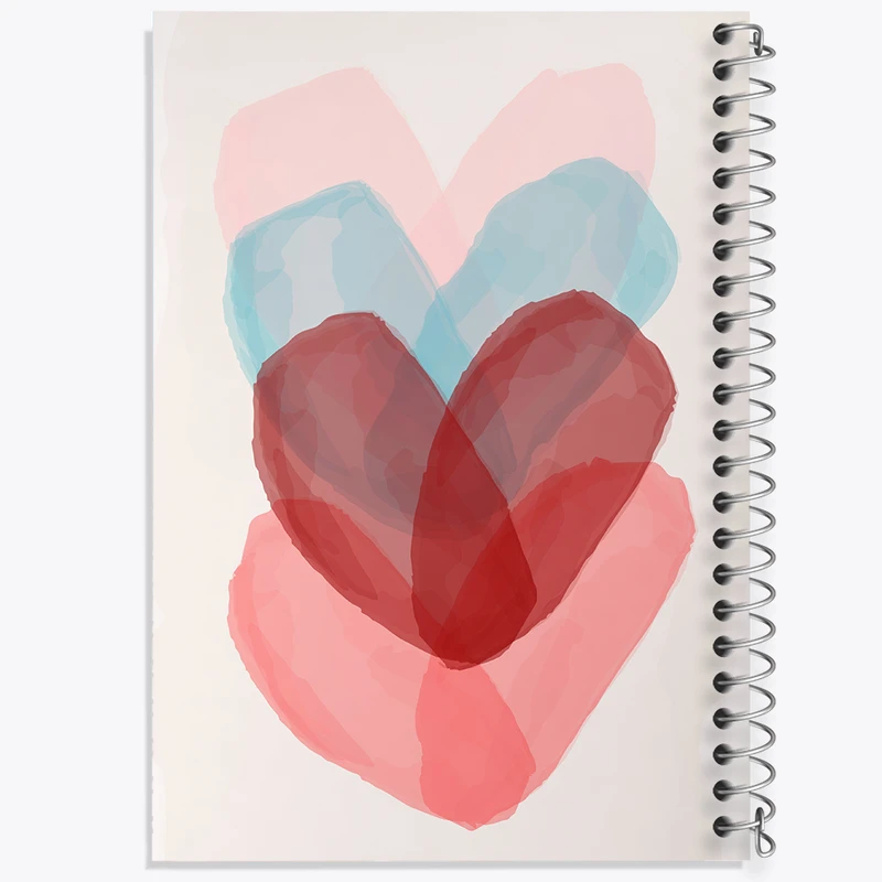 دفتر ژورنال نویسی 50 برگ خندالو مدل نقطه ای طرح قلب کد N1308