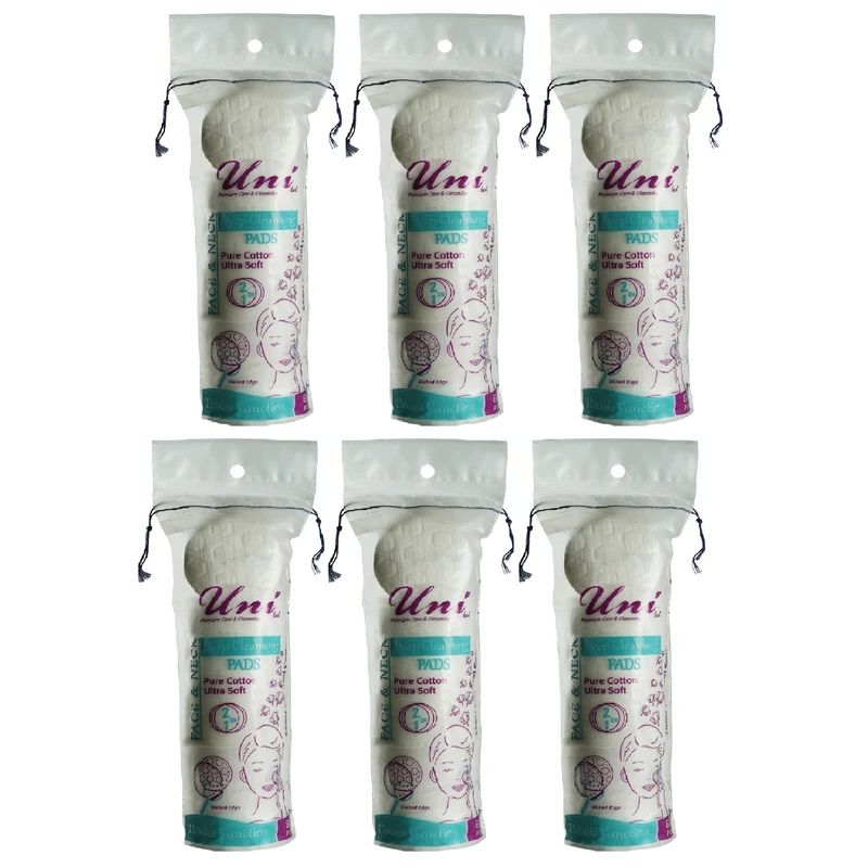پد پاک کننده آرایش یونی لد مدل Ultra Soft  شش بسته 80 عددی