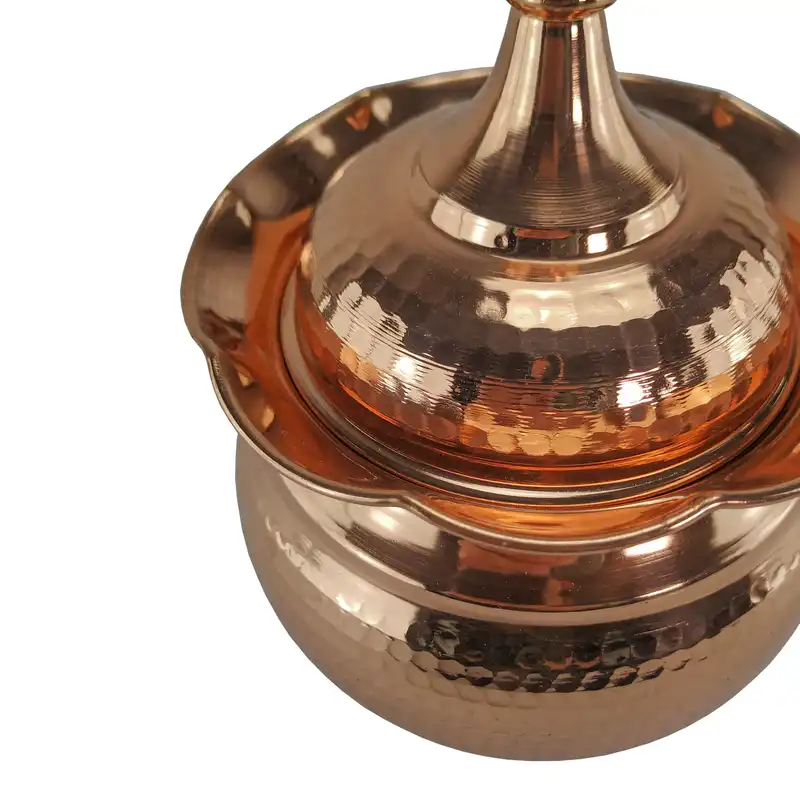 قندان مسی مدل لب چین چکشی نانو کد alast02601