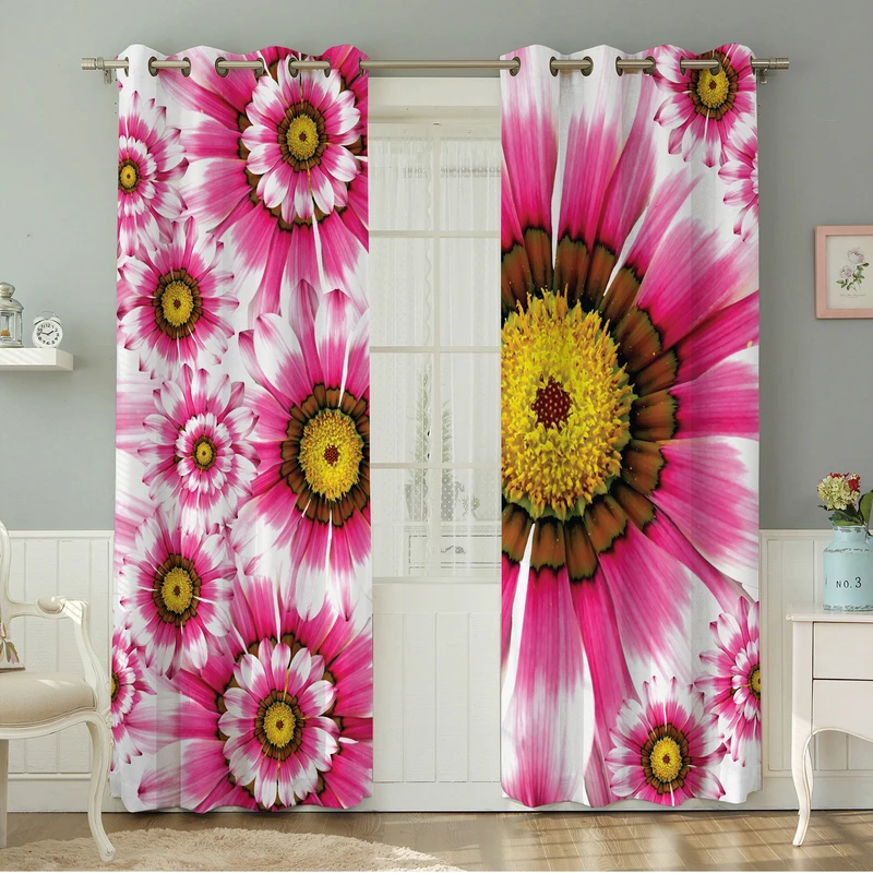 پرده نیروانا طرح  گل مدل هازان کد 4276 سایز 140×280 سانتی متر