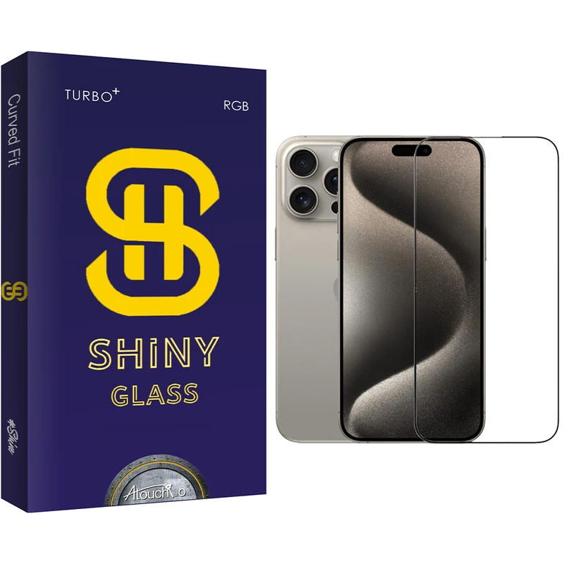 محافظ صفحه نمایش آتوچبو مدل Shiny مناسب برای گوشی موبایل اپل iPhone 15 Pro Max