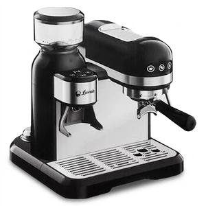 اسپرسو ساز نیمه صنعتی 1.4 لیتری لواک مدل lwk-cm3220، نیمه اتوماتیک با مصرف پودر قهوه، مناسب تهیه اسپرسو، کافه لاته، کاپوچینو، موکا و امریکانو، دارای یک عدد نازل قهوه، آسیاب قهوه، حالت آماده به کار و سیستم گرم کردن فنجان