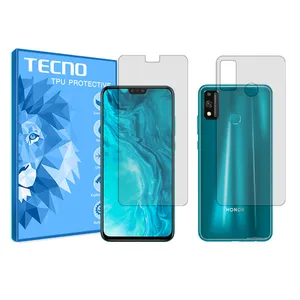 Tecno HyGEL model transparent screen protector suitable for Honor 9X Lite mobile phone along with the back protector