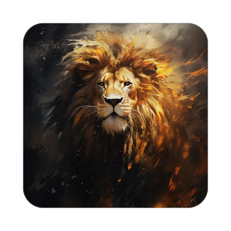 زیر لیوانی کاکتی طرح شیر مدل mp23587