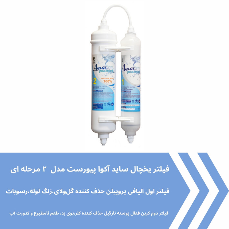 فیلتر یخچال ساید بای ساید آکوا پیورست مدل GAC-PP 2500G مجموعه 4 عددی فیلتر یخچال ساید بای ساید آکوا پیورست مدل GAC-PP 2500G مجموعه 4 عددی
