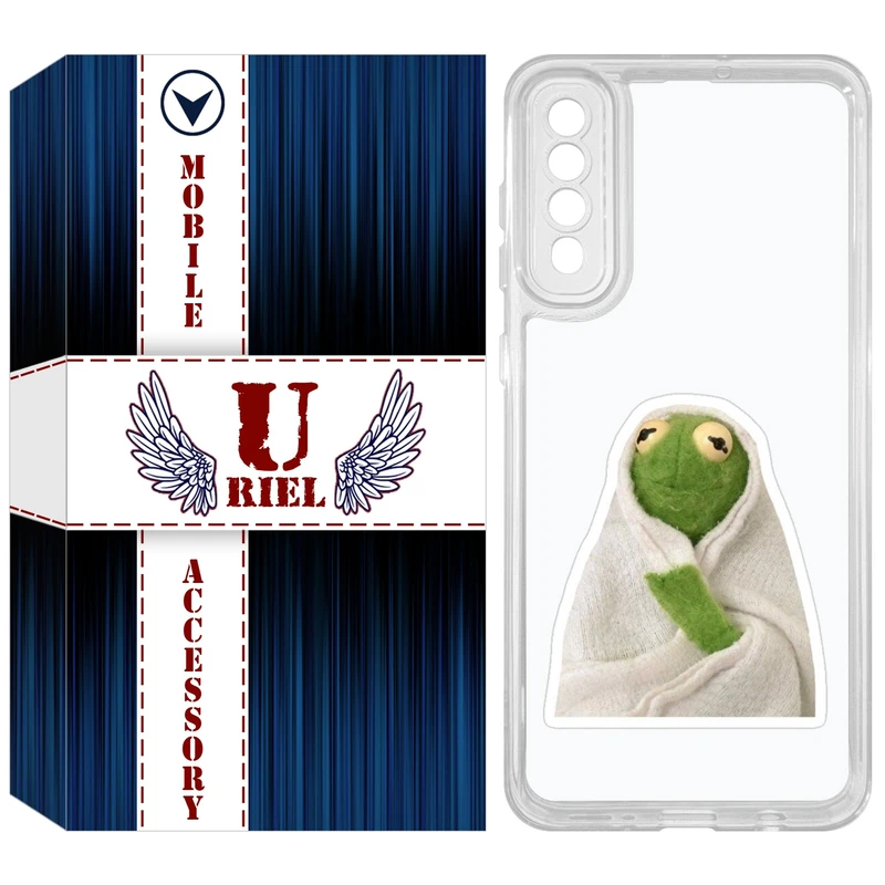 کاور یوریل مدل Clear کد 82 طرح قورباغه مناسب برای گوشی موبایل سامسونگ Galaxy A50 / A50S / A30S