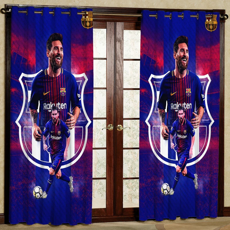 پرده مدل فوتبالی هازان پانچی کد 1889 سایز 140x200 سانتی متر