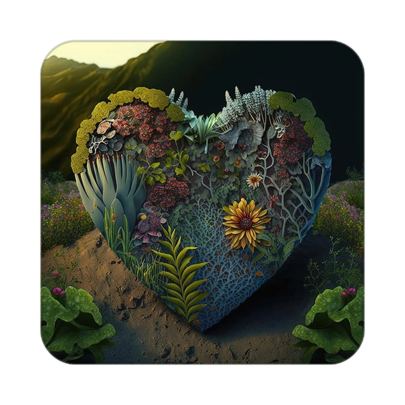 زیر لیوانی کاکتی مدل عاشقانه کد mp11618