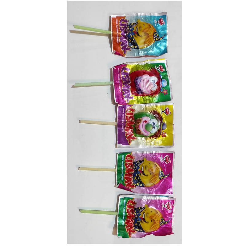 آبنبات چوبی میوه ای لیسمک آدرین - 7 گرم بسته 50 عددی
