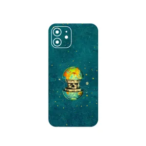 MAHOOT Collage of Earth Face Cover Sticker for Apple iPhone 12