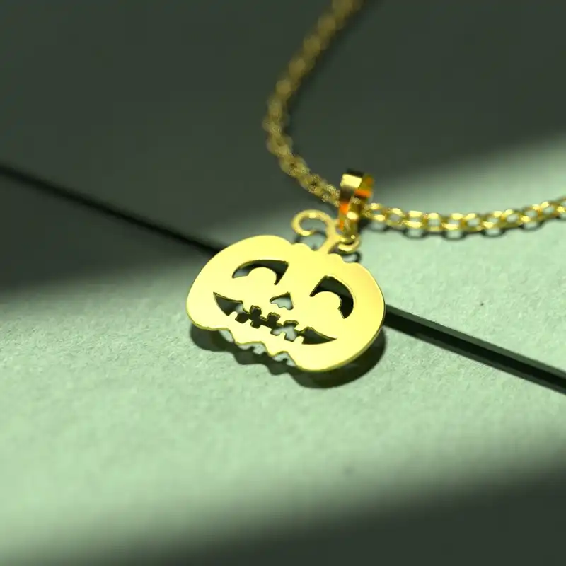 گردنبند طلا 18 عیار زنانه مدوپد مدل هالووین کد G3-1-1252