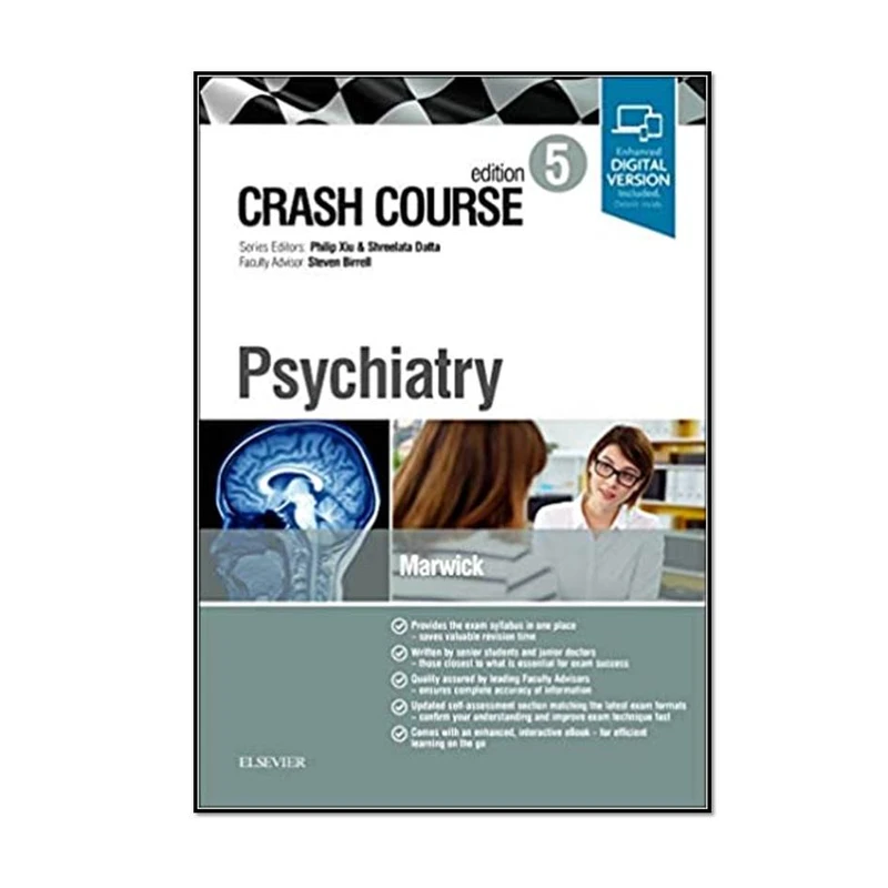 کتاب Crash Course Psychiatry 5th Edition اثر جمعی از نویسندگان انتشارات مؤلفین طلایی