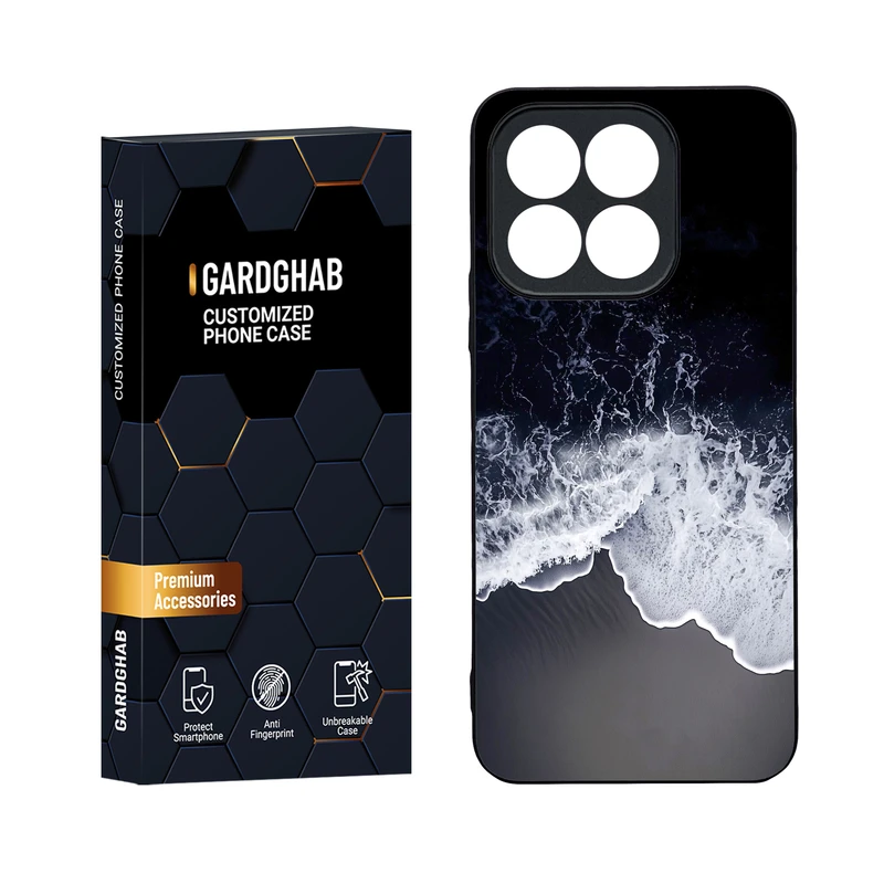 کاور گارد قاب مدل دورژله ای پشت گلس منظره و طبیعت مناسب برای گوشی موبایل  آنر X8b 4G