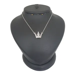 گردنبند نقره زنانه ترمه ۱ مدل تاج کد smed 1028