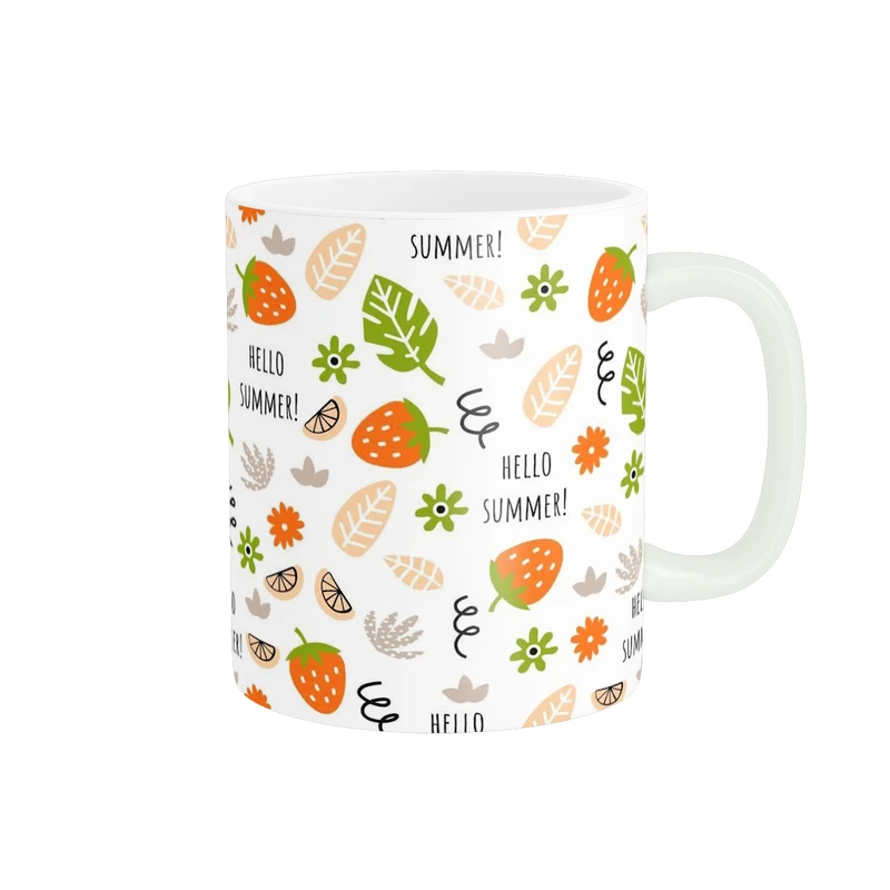 ماگ پاد آفرین طرح توت فرنگی کارتونی کد 5364